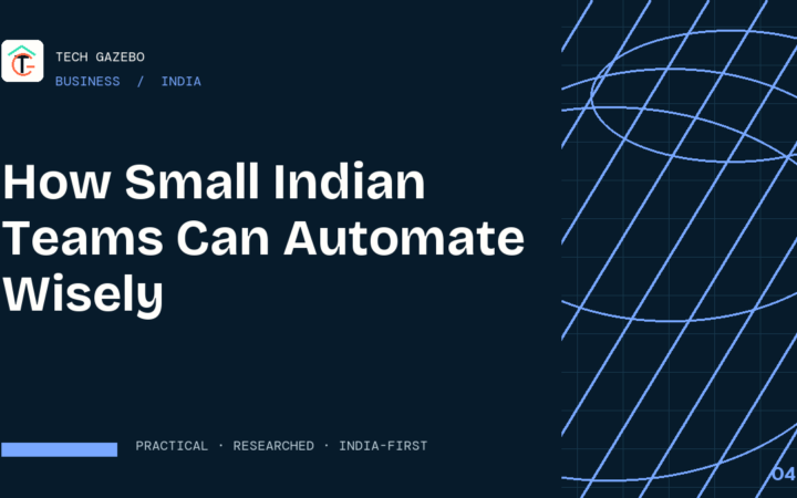 How Small Indian Teams Can Automate Wisely — Tech Gazebo Business guide for India